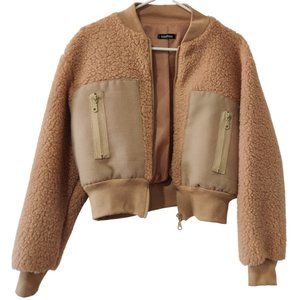 Boohoo Teddy Faux Fur Bomber